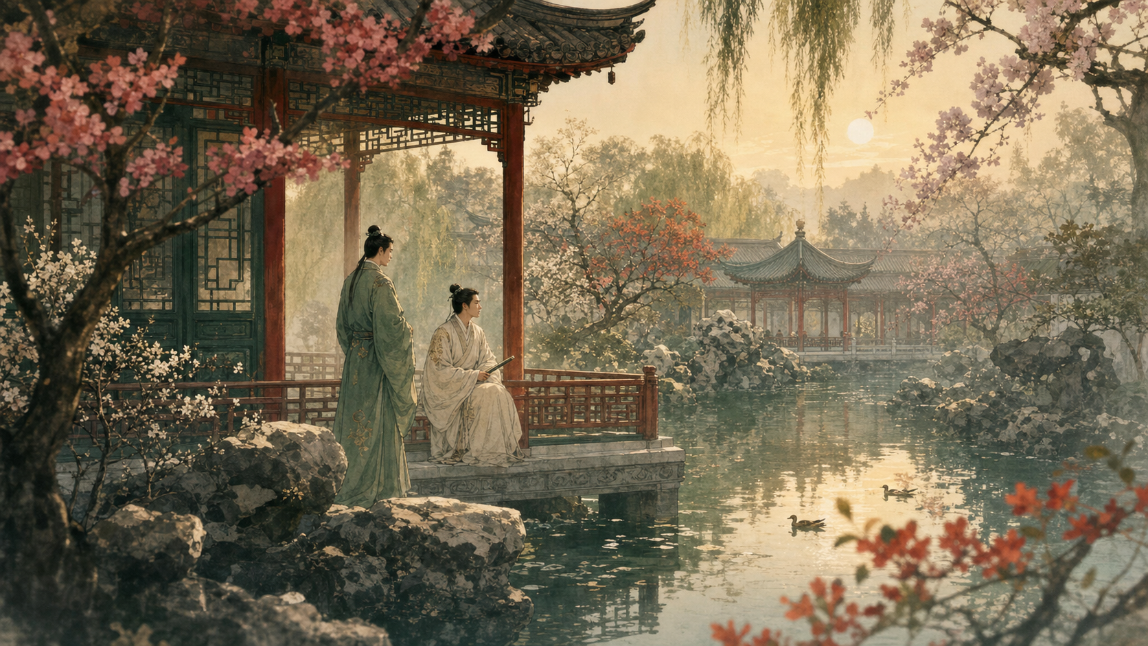 《红楼梦》主题插画